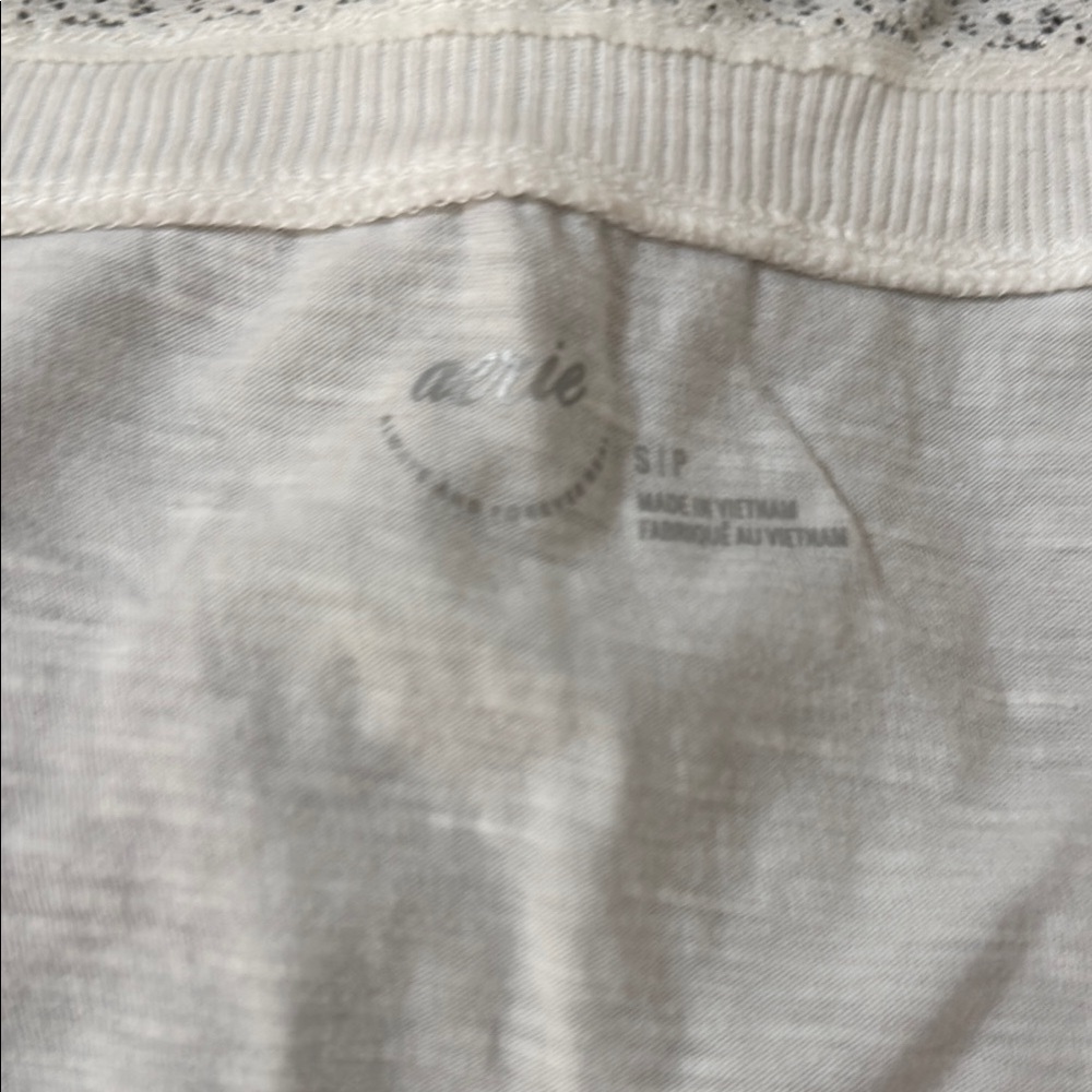 Aerie White Lace Accent Blouse - Picture 3 of 7